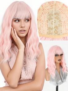 Cabelo Sintético Luminoso de Seda Durante o Dia ou Sob a Luz, Absorve Luz no Escuro ou à Noite, Branco Brilhante, Rosa, Roxo, Azul, Adequado para Mulheres, Natal, Feriado, Uso Diário, Moda, Peruca Sintética Melody, Halloween, Natal, Boate, Bar, Festa - Multicolorido - Visão 10