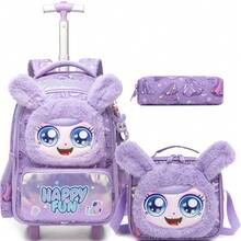 Girls' Rolling Backpack, Cute Travel Luggage Backpack With Wheels, Girls' Crossbody Bag, Cute Japanese Style Backpack - Girls' Trolley School Bag - View 5