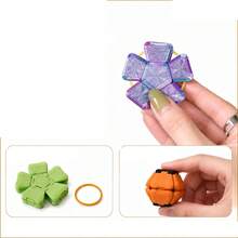 1 Stück 3D gedrucktes verformbares Origami Puzzle Spielzeug Stressabbau Bastelgeschenk Dekoration tragbar - Verschiedenfarbig - Übersicht 4