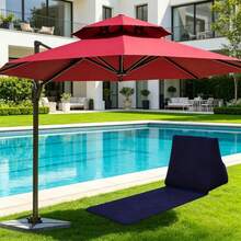 High Quality Garden Beach Mat, Inflatable Beach Mat With Triangle Inflatable Headrest, Sunbathing Mat, Foldable Sleeping Mat, Suitable For Outdoor Beach, Camping, Hiking, Office, Balcony Use - Multicolor - View 13