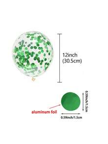 40pcs Green Balloon Set Metallic Foil Balloons Jungle Wild Animal Zoo Animal Birthday Party Decoration Shower Gift Aluminum Foil Sequin Balloons - Multicolor - View 8