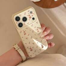 Kavenfort Grapefruit White Rabbit Red Flower Cluster Rabbit Apple 17 Phone Case, Compatible With IPhone 17 Pro Max, Anti-Drop 16, Fresh And Cute 15 Soft Shell, Cute Girl Style, Creative Geometric, Cartoon Style, Fresh And Minimalist, Niche, Style - Grapefruit White - View 7