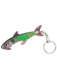 Gantungan Kunci Pembuka Botol Umpan Ikan Kreatif dengan Permukaan Anti Karat untuk Memastikan Umur Pakai yang Panjang, Ide Hadiah Kompak untuk Anak Laki-Laki, Penjelajah Alam, Pembuka Botol Berbentuk Ikan yang Praktis, Sempurna untuk Piknik dan Perayaan, Aksesori Memancing, Gantungan Kunci - MultiWarna - View 10