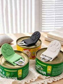 Multi-Color Optional Can Opener, Cute Cat Paw Design Non-Slip Effort-Saving Easy-Open Can Opener Tool - View 6