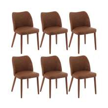 Techigher 4-Piece Dining Chair Set, Upholstered Dining Chair, Kitchen Chairs With Solid Wood Legs & Wing Backrest For Kitchen, Living Room, Café - Multicolor - View 16
