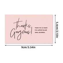 10pcs Thank You Cards Set, 7 Design Styles (Watercolor Eucalyptus Leaves, Floral Patterns, Minimalist Pink Hearts, Vintage Cartoon Style Fonts), Blank Inside, Perfect For Small Business Packaging, Wedding Favors, Party Events And Customer Thank You Notes - View 3