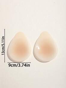 2/4 Packs Teardrop Silicone Adhesive Bra Pads For Women – Reusable, Skin-Friendly Invisible Push-Up Inserts For Strapless Dresses & Wedding Gowns - Multicolor - View 8