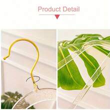 30pcs Windproof Shiny Crystal Acrylic Transparent Clothes Hangers - Gold - View 6
