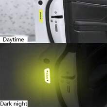 4件組汽車車門OPEN反光警告貼紙，夜間可見自黏式防碰撞反光貼花，車門安全提醒，車輛外部保護配件，適用於所有車型 - 多色 - 查看 6