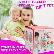 8-In-1 Montessori Educational Activity Cube With Maze - 1 - View 9