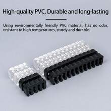 24/12/8/4 Pcs PVC Cable Comb Wire Clamp Organizer Sleeved Cables For 3mm ATX ITX 24/8/6 Pin CPU GPU Modular Power Cable Desktop PC Computer Case Wiring Management Tool - View 3