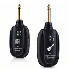 Audio Transmitter And Receiver Guitar System Guitar Transmitter And Receiver For Electric Guitar Wireless Pickup Wireless Transceiver - Black - View 3