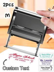LICVIC 1/2 cái con dấu địa chỉ tùy chỉnh văn bản, con dấu cao su tự đóng mực cá nhân hóa, con dấu địa chỉ gửi trả cho đám cưới, tân gia và doanh nghiệp nhỏ - phong cách A - Xem 19