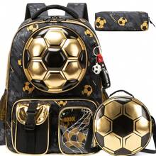 3pcs/Set Boys Student Backpack Set, Multiple Colors, Includes Crossbody Bag And Pencil Case - Children's Schoolbag - View 9