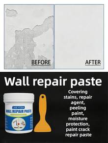 Wall Repair Paste, Stain Cover-Up Repair Agent, Wall Paint Peeling, Moisture-Proof, Wall Paint Crack Repair Paste - B - View 2