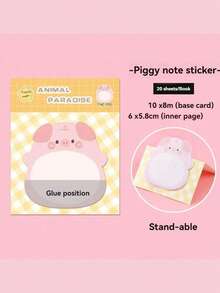 16pcs/320pages Cute Pet Cartoon Stickers (Random Color), Ins Style Animal Memo Decorative Stickers, Suitable For Students And Office, Random Pattern, Back To School Supplies, Birthday And Bachelor Party Decoration Gifts - Multicolor - View 9