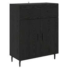Villeneuve Buffet, Black Oak, 69.5 X 34 X 90 Cm, Engineered Wood - Black - View 2