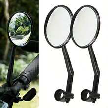 1 Pair Bicycle Rearview Mirrors, Compatible With Mountain / Road Bikes, Multi-Angle Adjustable Handlebar Mirrors, Convex Lens Expands Rearview Field Of Vision, Universal Cycling Accessories - Multicolor - View 6
