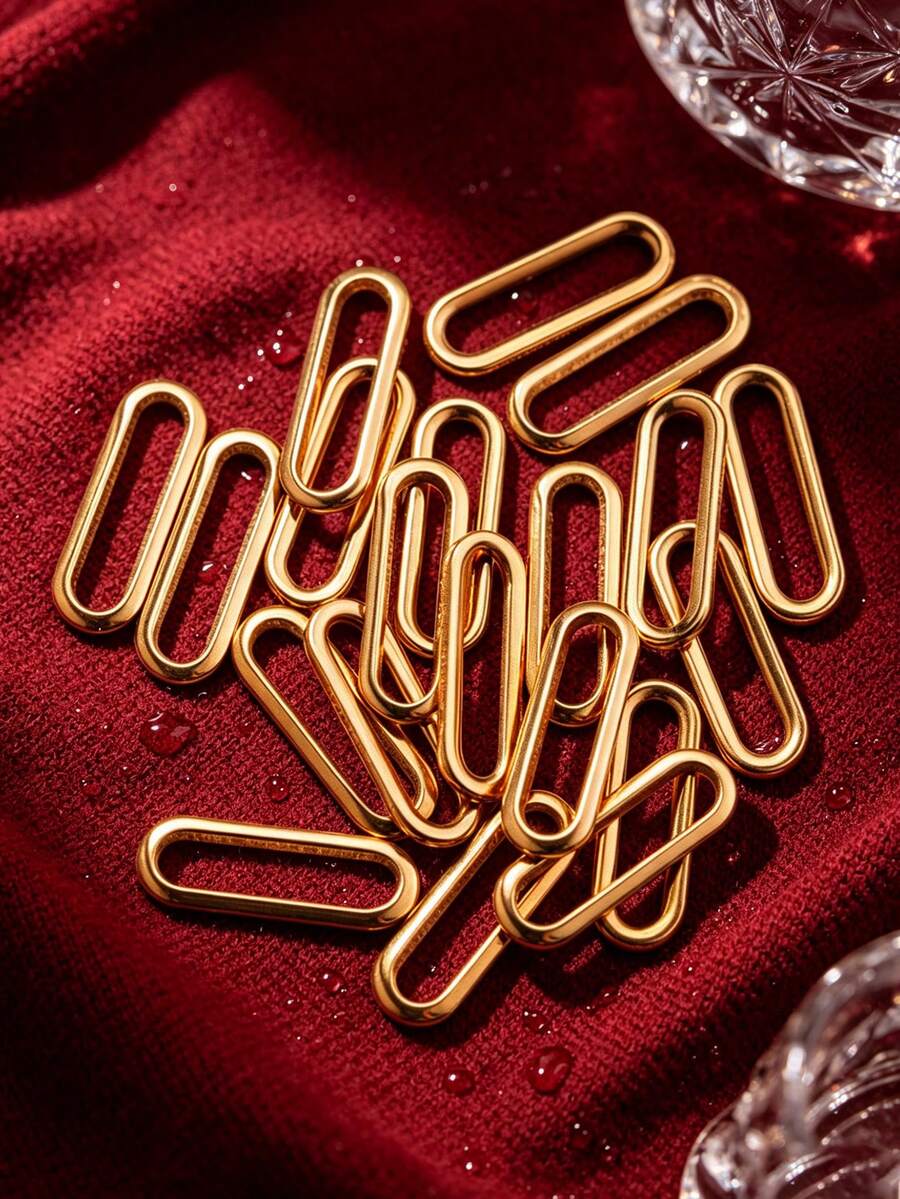 20pcs/set Creative Oval DIY Jewelry Accessory For Women For DIY Jewelry Making - Yellow Gold - View 1