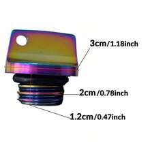 1个通用M20*2.5 CNC铝合金摩托车机油加注盖 - A - 查看 2