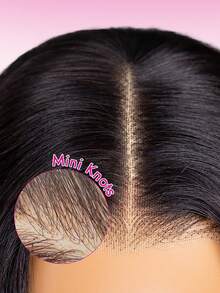 ISEE Hair Wear Go 無膠 9x6 T-Part 直髮蕾絲假髮，附瀏海層次剪裁，預剪蕾絲，自然頭皮感，180% 密度，16-24 吋，預剪蕾絲、預拔髮際線、漂白髮結，易於使用 - SNatural - 查看 7
