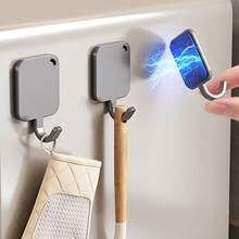 3 buah Gantungan Kulkas Magnetik Perekat Kuat, Pengatur Penyimpanan Dinding, Pemasangan Mudah, Rak Gantung Hemat Ruang Dapur, Solusi Pengorganisasian Rumah, Tahan Karat, Dudukan Logam Tugas Berat - Grey - View 7