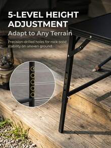 New Outdoor Table Multifunctional Lightweight Portable Picnic Table Tactical Table Camping Storage Folding Table Basic Entry-Level Tactical Table - Black - View 4