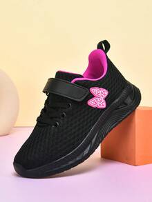 Youth Breathable Sports Shoes, Lightweight And Breathable One-Pedal Lace-Up Sports Shoes, Low-Top All-Season Running Cushioning Sports Casual Shoes - Black - View 4