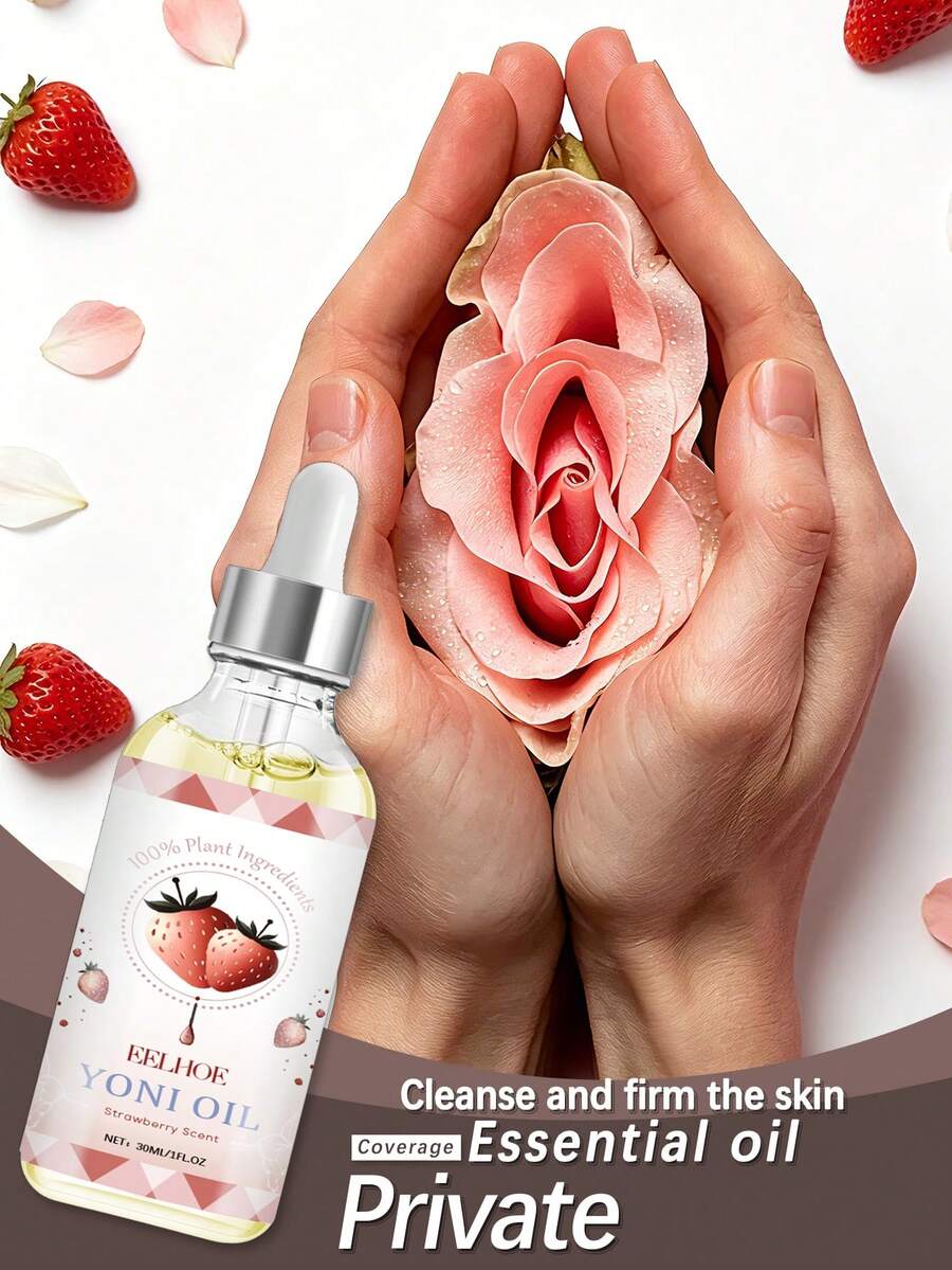 EELHOE 1盒1件(30ml)女性私密精油，去除異味，私密部位清潔，緊緻肌膚，溫和呵護精油，女性身體護膚，日常舒適溫和清潔，身體保濕補水，全身肌膚護理