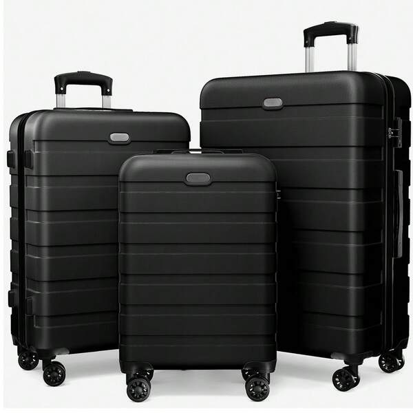 Luggage Sets 3-Piece Set (20/24/28) Hardshell Suitcase With Wheels, Sturdy Large Suitcase Tsa Lock 20 Inch Carry On 24 Inch 28 Inch Checked Luggage