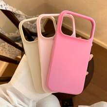 4pcs/Set Phone Cases, Pink+Magenta+White, Dopamine Matte 4pcs Phone Case Set Suitable For IPhone17promax/17pro/17/16promax/16/16pro/16plus/15/15promax/15pro/15plus/11/12/13/14promax/12pro/12promax/13pro/13promax/14pro/14promax/14plus, Ins Style High-End Feeling, Matte Design Anti-Slip Anti-Sweat, Sweet Girl Elegant With Elegant Style, Soft Shell, Simple Creative Highly Attractive - Pack Of 3 [Rose Red + Pink + White] - View 20
