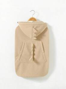 1pc Baby Cape Blanket, Soft Fleece Stroller Blanket, Multi-Functional Front-Back Coat - Suitable For Home And Outdoor Use, Cold-Proof Blanket, Perfect Baby Shower Gift For Baby. - Baby Shawl - View 4