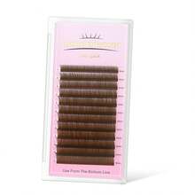 L Curl Brown Cat Eye False Eyelashes, Dark Brown/Medium Brown/Black Brown, Soft Natural Lightweight, 0.05 0.07 Faux Mink Fur, Brown Fine Eyelash Clusters, Makeup Eyelash Extensions, Voluminous Eyelash Extensions - Suitable For Beginners, Parties, Holiday Eye Makeup - L - View 13