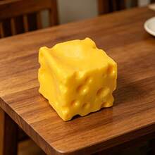 1 pieza Juguete antiestrés Jumbo de queso amarillo y rosa - Bloque de queso cuadrado extra grande, juguete blando y de rebote lento para aliviar la tensión - Multicolor - Ver 7