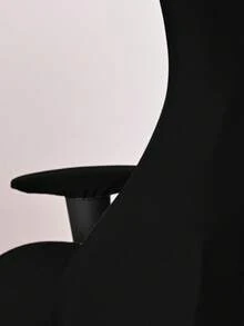 1pc Black Milk Silk Gaming Chair Cover, Breathable & Non-Stuffy For Long Sitting! Smooth Skin-Friendly & Breathable, High Elasticity Anti-Slip & Non-Shifting, Universal For Office & Gaming Chairs, Chair Protection Essential - E-sports Milk Silk Chair Cover - View 4