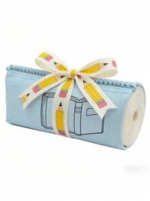 5 Yards/Roll Back To School Campus Letter Ruler Tape DIY Craft Material, Suitable For Classroom Student Stationery Decoration, Back To School Teacher Appreciation Week Gift Wrapping Material, Youthful Vibrant Gift Wrapping Ribbon - Multicolor - View 3