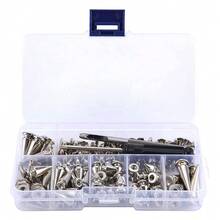 70 Sets Silver Mixed Shape Spikes And Studs Cone Spikes Leather Rivet Kit For Clothing Shoes Belts DIY - A - View 5