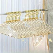 30pcs Windproof Shiny Crystal Acrylic Transparent Clothes Hangers - Gold - View 1