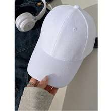 Gorra de estilo newsboy de malla de unicolor para uso diario para hombres - Blanco - Ver 6