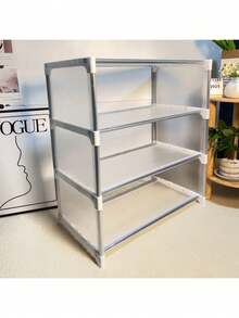 1pc Bedside Shoe Rack Waterproof Dust-Proof Shoe Storage Organizer Holds 2 Pairs Per Layer Easy Installation Bedroom Hallway Closet Entryway Space-Saving Shoe Holder Stand Compact Shoe Display Shelf Cabinet - View 11