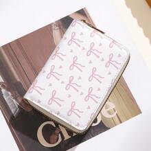 Compact Portable Multi-Function Card Holder, Women's Bowknot Card Storage Bag, Sweet Cartoon Mini Coin Purse, Multi-Slot ID Card Accordion Wallet - Multicolor - View 8