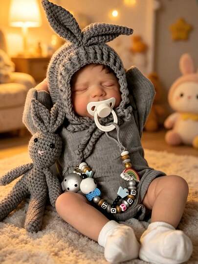 Realistic 50cm Baby Doll With A Soft Body, Suitable For Girls Aged 3 And Above