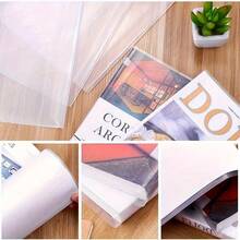 10pcs Set, Transparent Lightweight Book Covers, Portable PVC Faux Leather Book Covers, Fashionable Book Protection Covers, Suitable For Students, Applicable For Back To School, Halloween And Christmas. - Large Book Cover/A4 - View 12