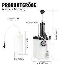 Car Bleed Oil Bottle Tool Pressure Brake Clutch Fluid Bleeder Bleeding Kit 3L And Brake Fluid Bleeder With Extractor And Refill Bottle For European Models Vehicle Maintenance - A - View 2