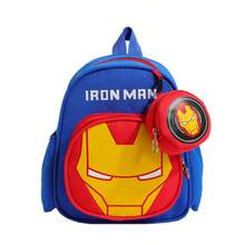 開學季 Marvel & Frozen 聯名幼兒園男女童後背包，附配套零錢包，女款時尚機能書包，蜘蛛人與艾莎公主多 IP 系列，多色可選，防水耐磨牛津布，高清卡通印花，可拆卸零錢包，人體工學透氣肩帶，雙拉鍊大容量主層，側邊網袋水壺袋，分層收納，適合 2-6 歲，入學開學必備，日常上學與旅行適用，Disney & Marvel IP 周邊，生日禮物，兒童節禮物，中性輕量學生後背包 - 肩膀包 - 查看 6