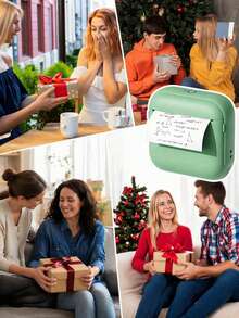 Mini Pocket Printer For Students, Portable Bluetooth Thermal Printer, Can Print Photos And Labels, Wireless High-Definition Instant Printing, Compact Learning Supplies, Birthday Christmas Gift - 彩色 - 查看 4