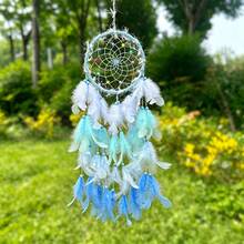 1pc Dreamy Feather Dream Catcher Wall Hanging Decor For Children's Room, Bedroom, Girly Style, Popular Ins Style Chime Wall Ornament - Multicolor - View 12