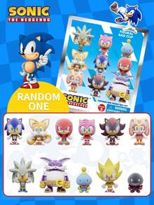 Sega 正版授權盲盒 3D 立體公仔包夾飾品，包含  與 Tails 禮盒組，後背包裝飾，動漫收藏掛飾，1 件裝 - MN-36075 Series5 - 查看 2