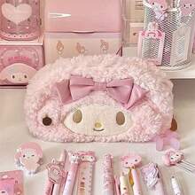 SANRIO 小羊鉛筆盒 大容量可愛小眾蝴蝶結少女風文具收納盒 多功能小物收納袋 - 多色 - 查看 3