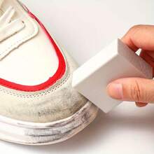 Shoe Polisher,1 Long Or 1 Short Rubber Stain Remover,Portable Dry Cleaning Machine For Suede Sports Shoes And White Shoes,Shoe Care And Cleaning Tools - White - View 9